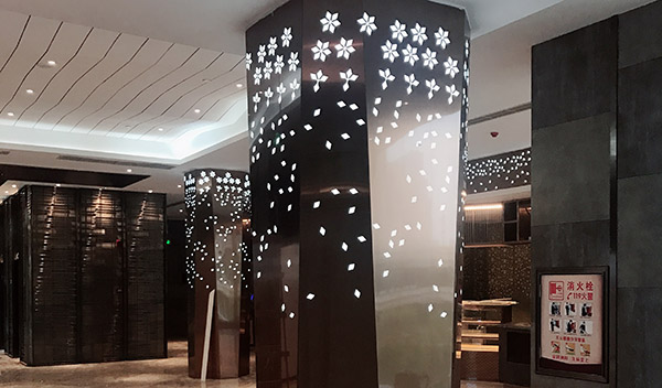 成都不銹鋼工程-成都橙天國際影城(大廳)